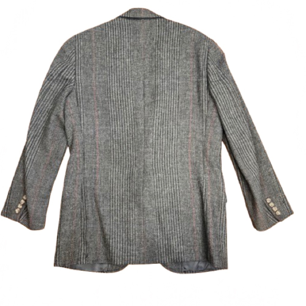 Southwick Wool Blazer 40R Gray Glen Plaid Tweed Sport Coat Union Made USA - Picture 11 of 11